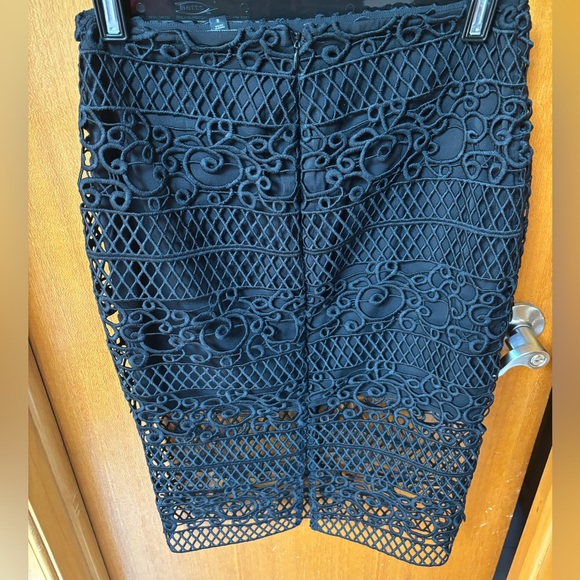 EXPRESS Black Cutout Top & Skirt Matching Set - Picture 7 of 9